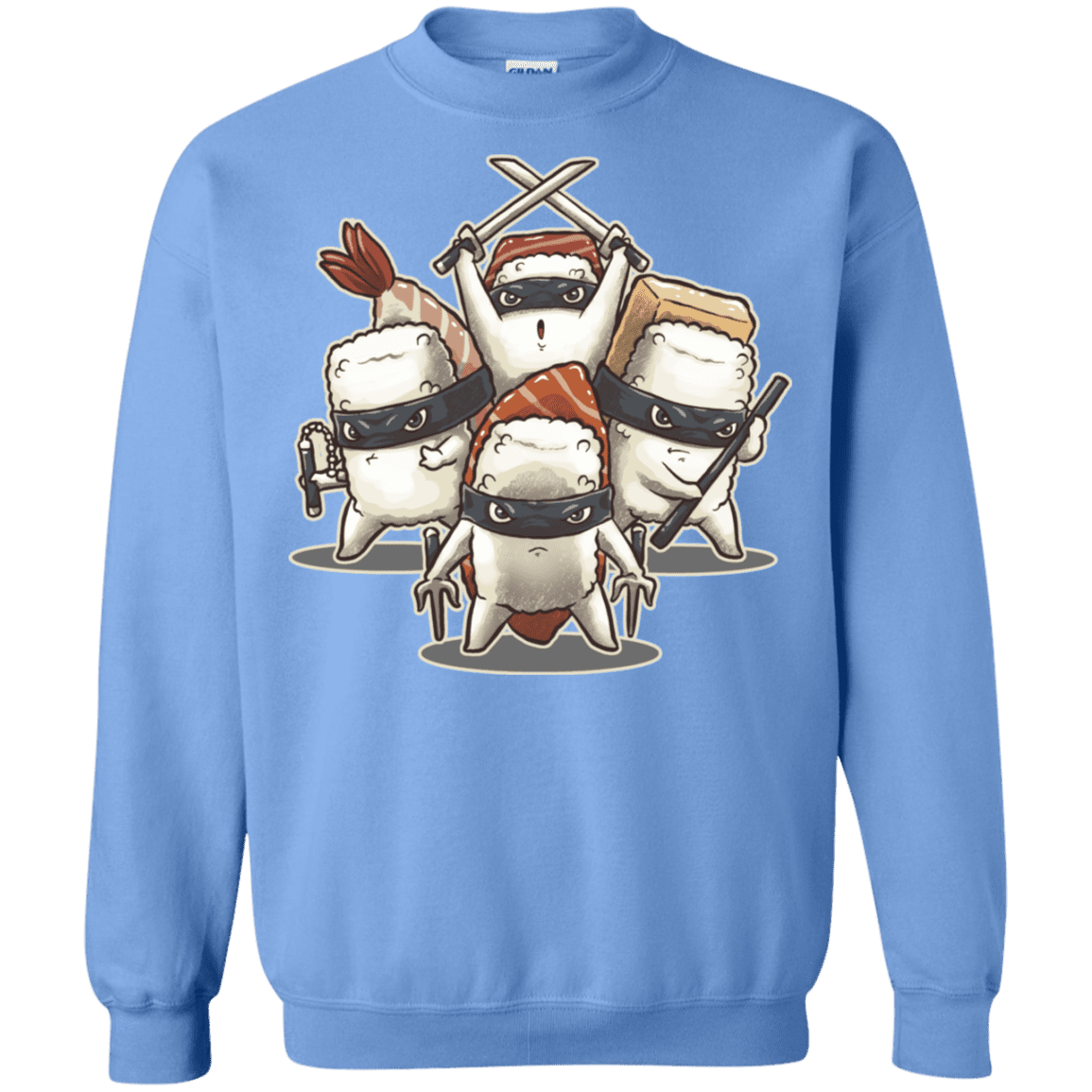 Sweatshirts Carolina Blue / S Ninja Sushi Crewneck Sweatshirt