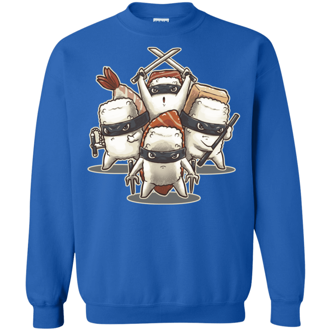 Sweatshirts Royal / S Ninja Sushi Crewneck Sweatshirt
