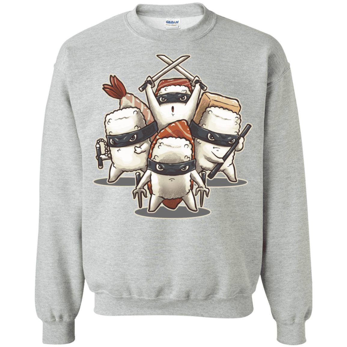 Sweatshirts Sport Grey / S Ninja Sushi Crewneck Sweatshirt