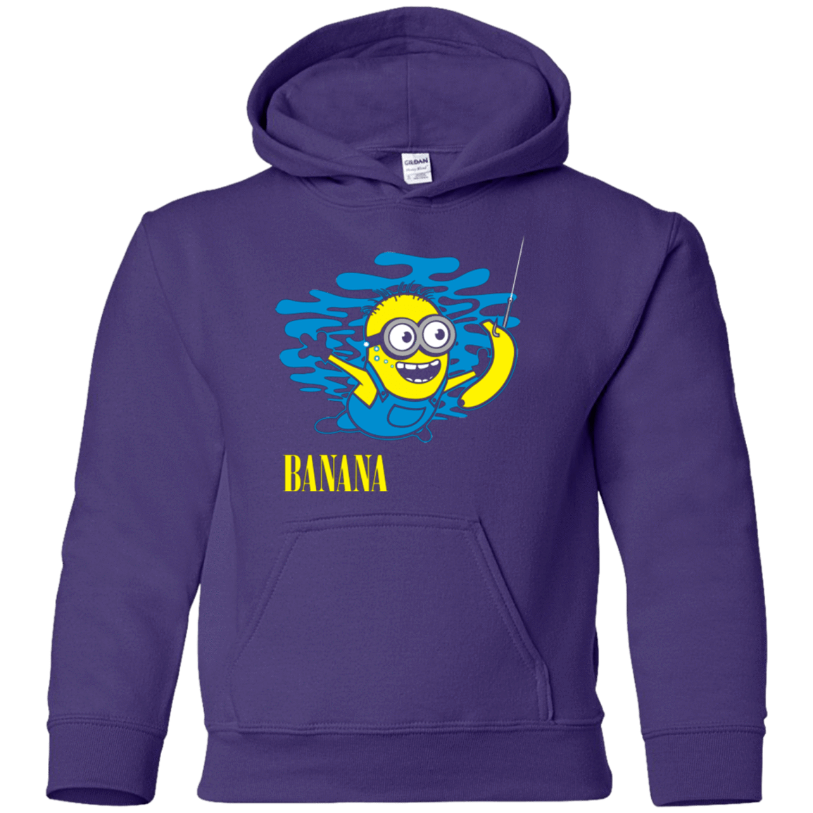 Sweatshirts Purple / YS Nirvana Banana Youth Hoodie