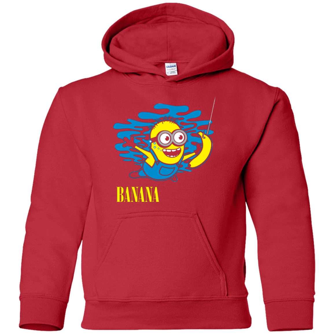Sweatshirts Red / YS Nirvana Banana Youth Hoodie