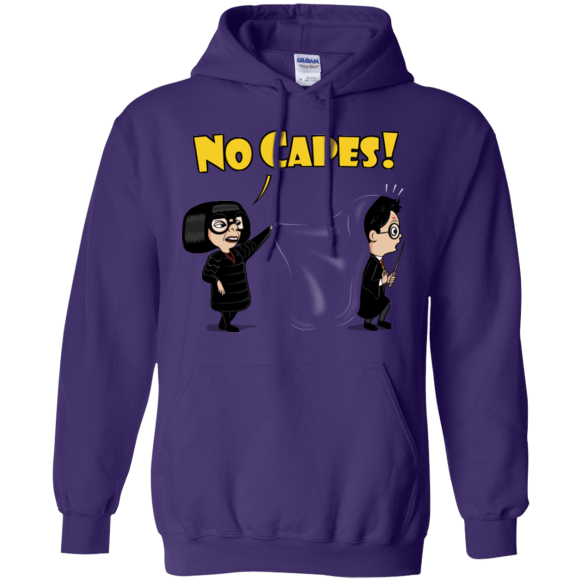 Sweatshirts Purple / Small No Capes Pullover Hoodie