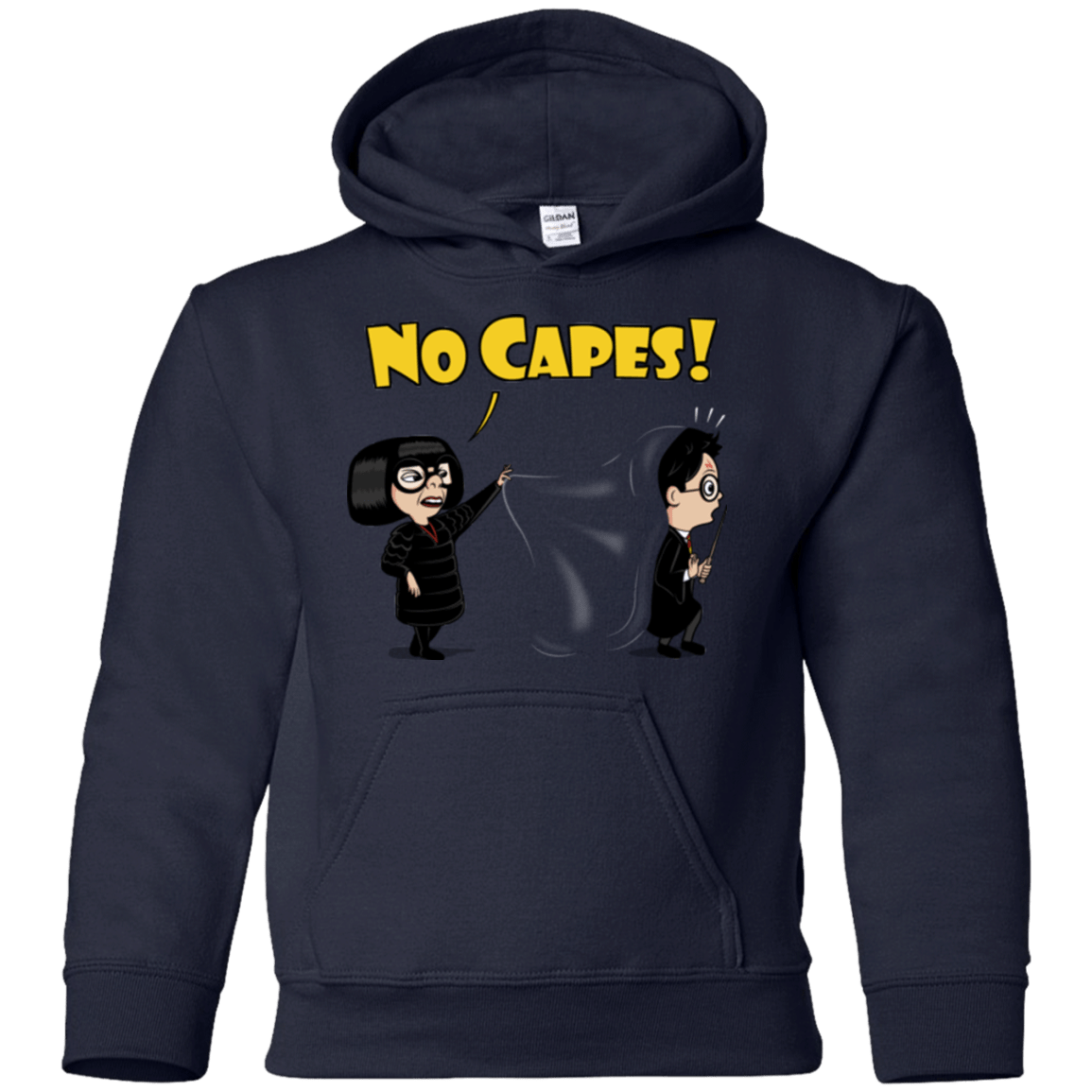 Sweatshirts Navy / YS No Capes Youth Hoodie