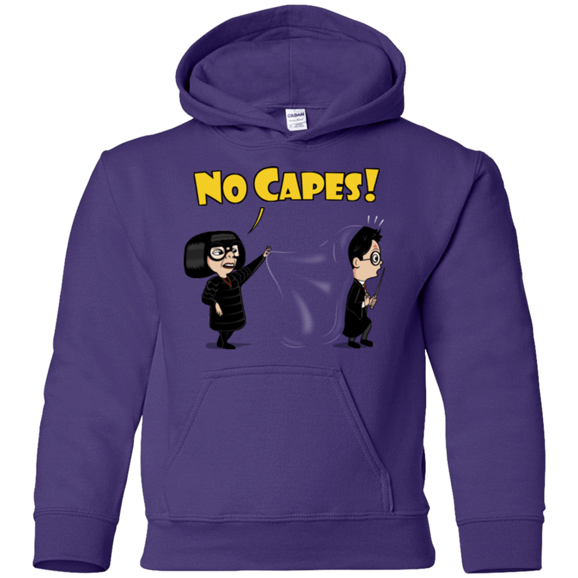 Sweatshirts Purple / YS No Capes Youth Hoodie