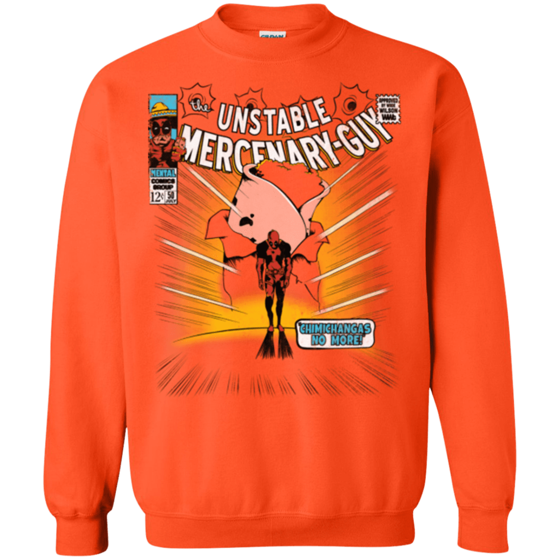 Sweatshirts Orange / Small No More Crewneck Sweatshirt