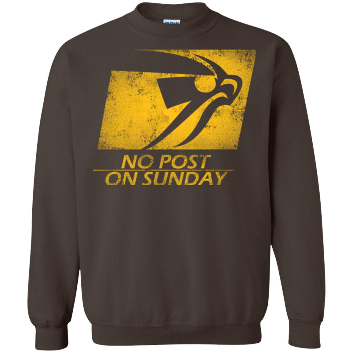 Sweatshirts Dark Chocolate / Small No Post On Sunday Crewneck Sweatshirt