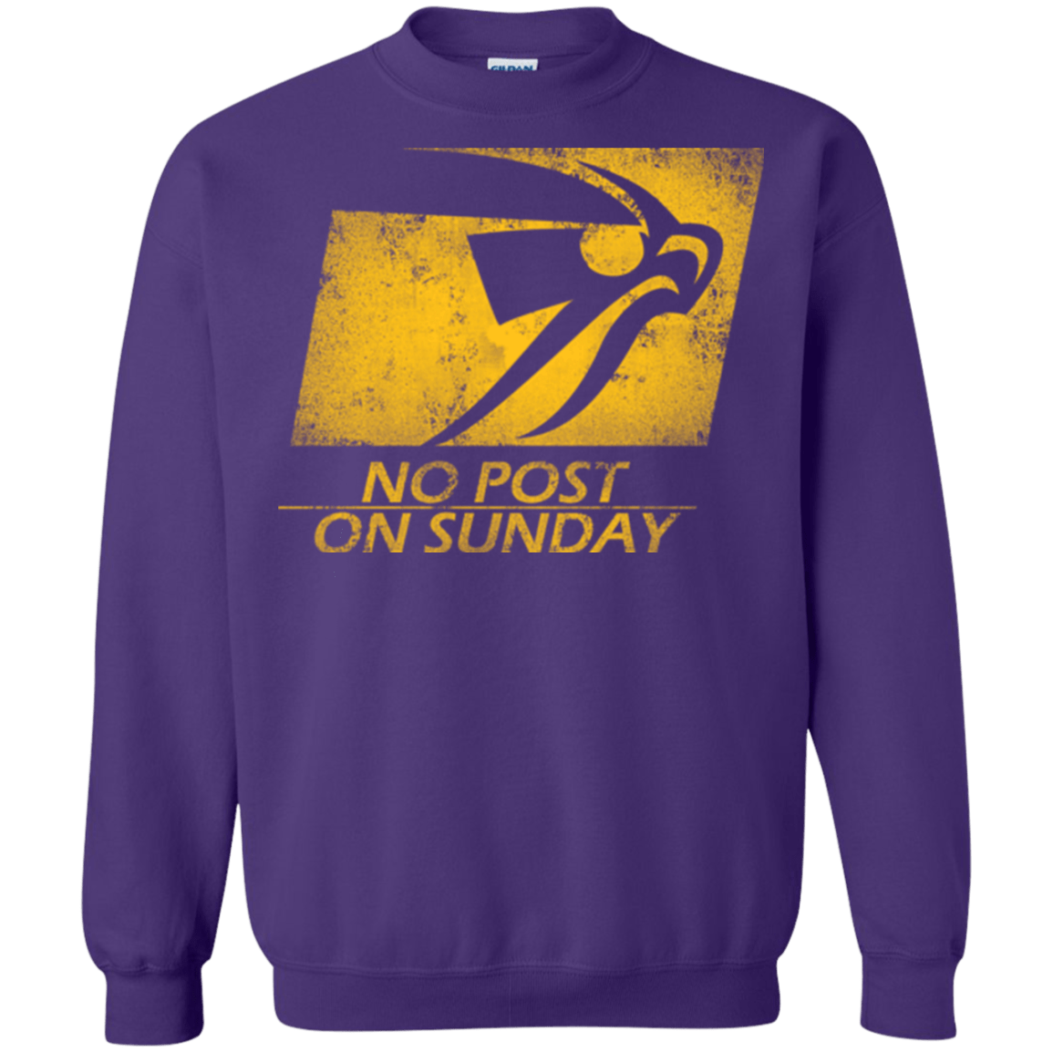 Sweatshirts Purple / Small No Post On Sunday Crewneck Sweatshirt