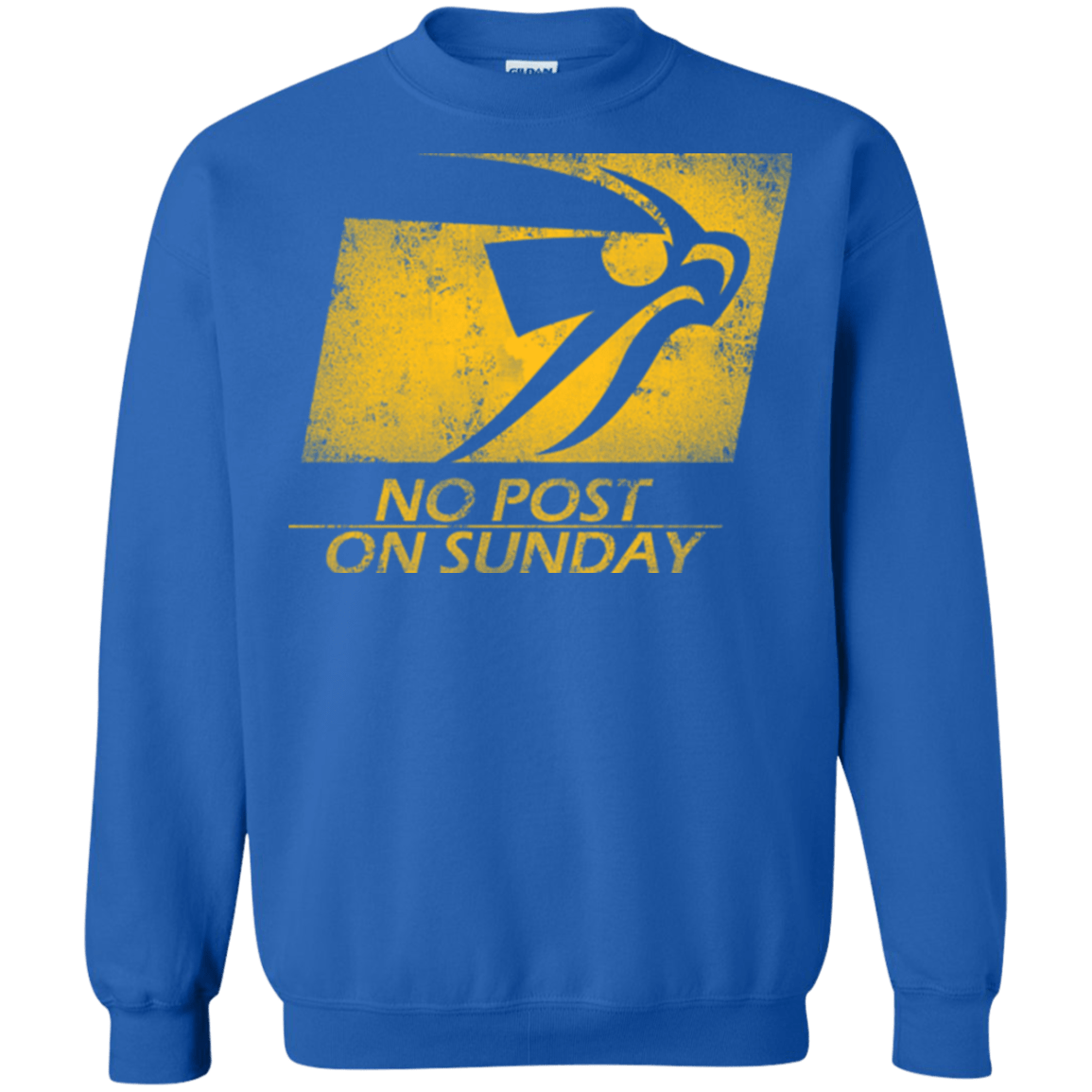 Sweatshirts Royal / Small No Post On Sunday Crewneck Sweatshirt