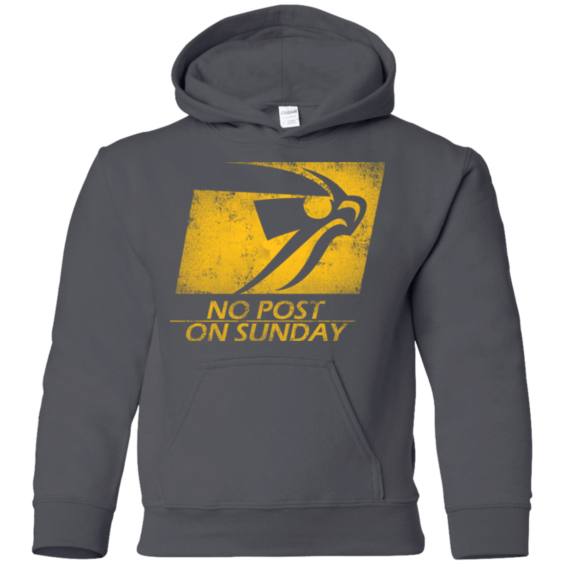 Sweatshirts Charcoal / YS No Post On Sunday Youth Hoodie