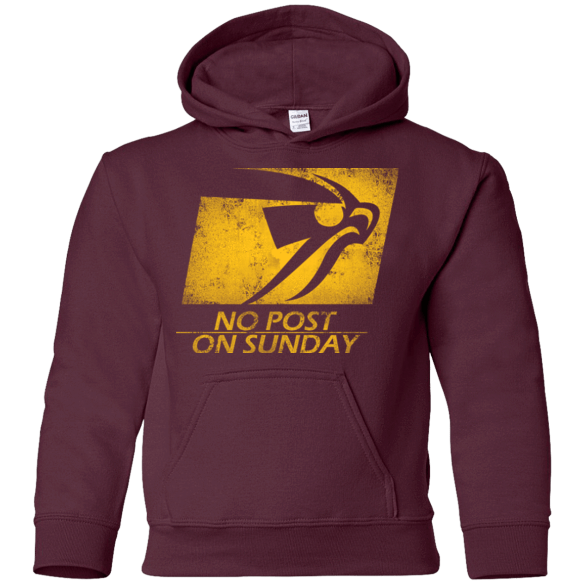 Sweatshirts Maroon / YS No Post On Sunday Youth Hoodie