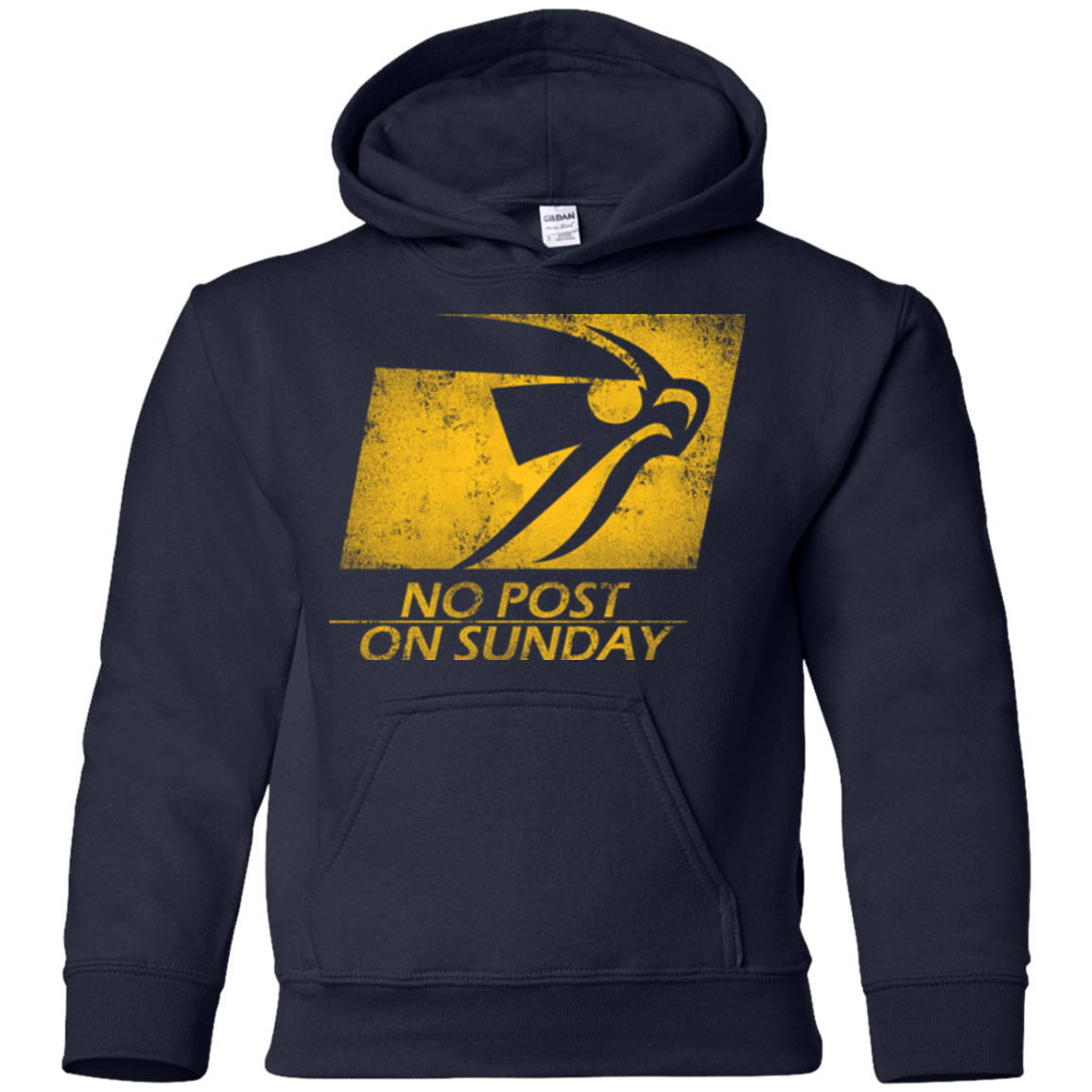 Sweatshirts Navy / YS No Post On Sunday Youth Hoodie