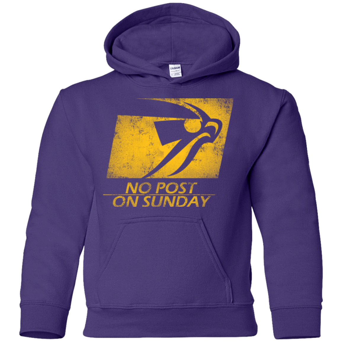 Sweatshirts Purple / YS No Post On Sunday Youth Hoodie