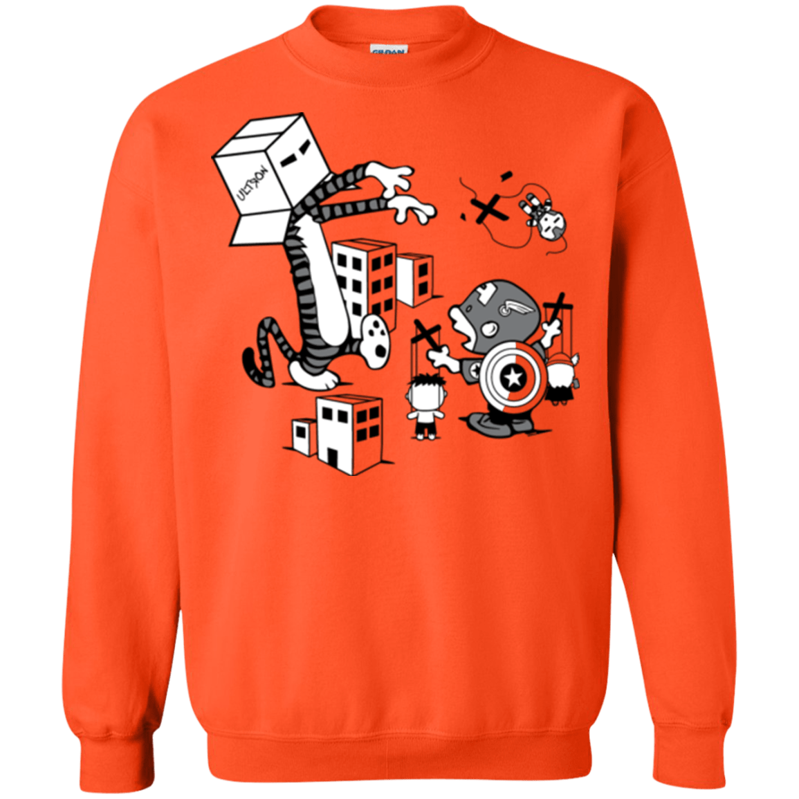 Sweatshirts Orange / Small No Strings Attached Crewneck Sweatshirt
