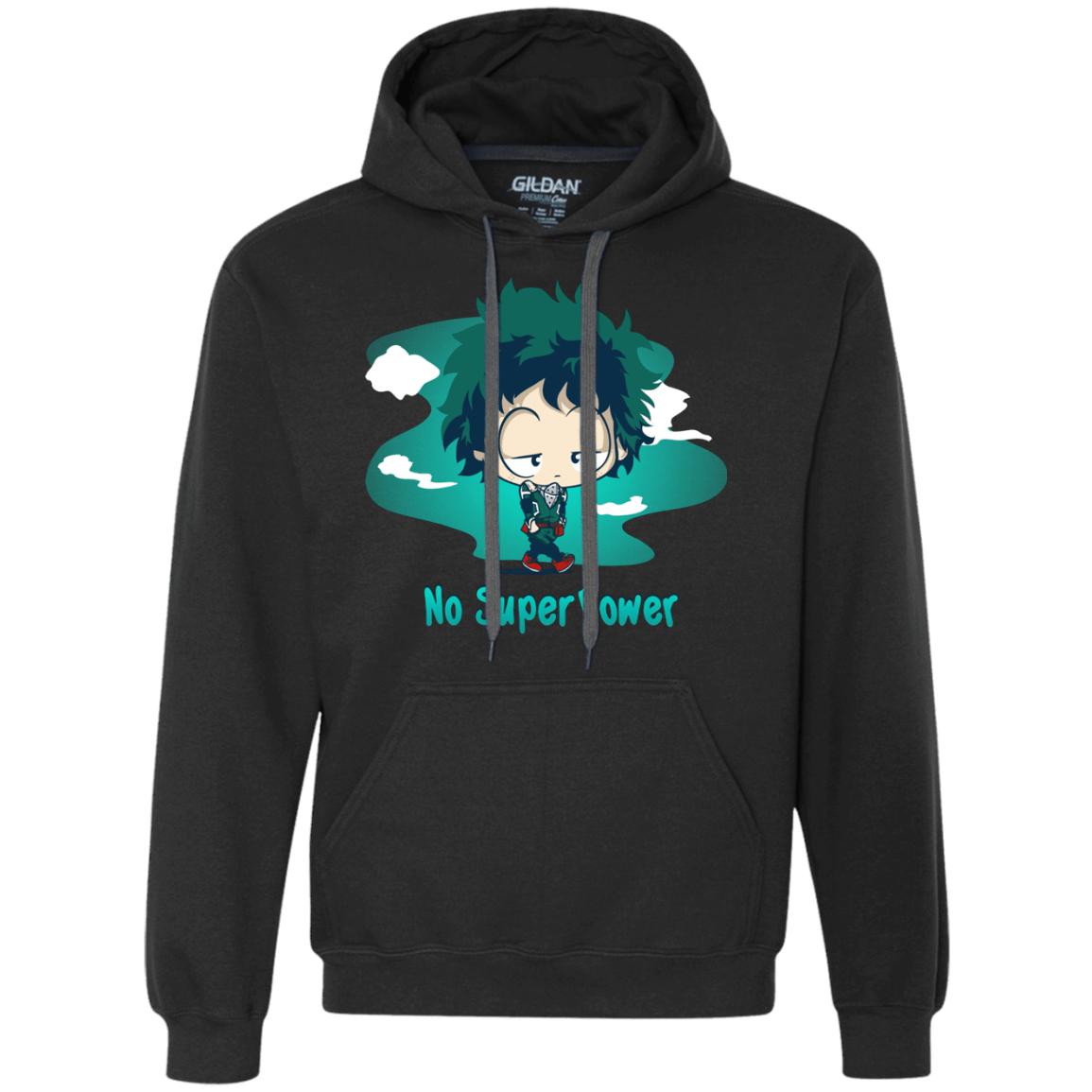 Sweatshirts Black / S No Super Power Premium Fleece Hoodie