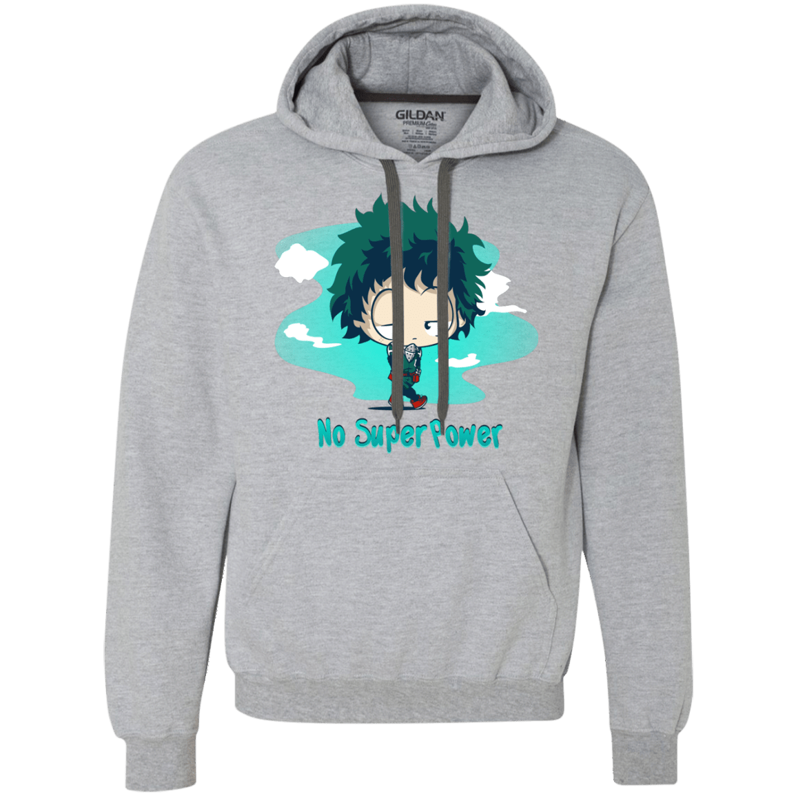 Sweatshirts Sport Grey / S No Super Power Premium Fleece Hoodie