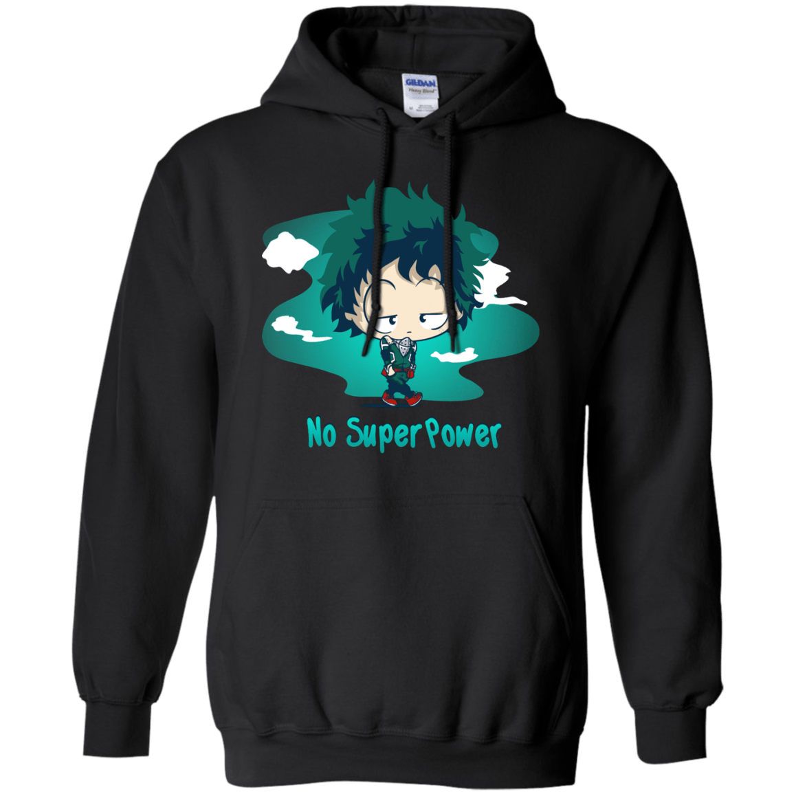 Sweatshirts Black / S No Super Power Pullover Hoodie
