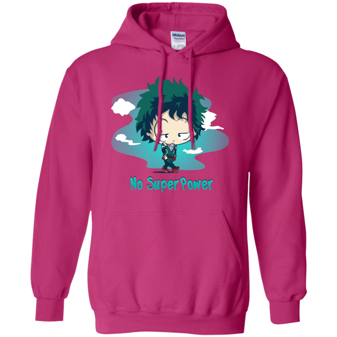 Sweatshirts Heliconia / S No Super Power Pullover Hoodie