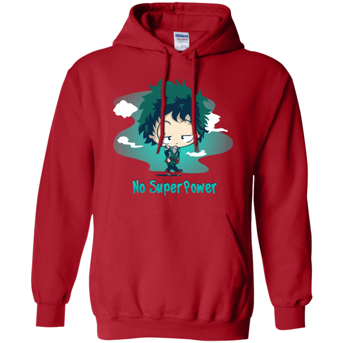 Sweatshirts Red / S No Super Power Pullover Hoodie