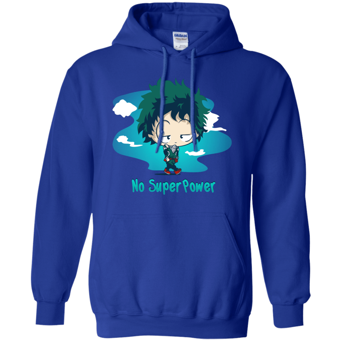 Sweatshirts Royal / S No Super Power Pullover Hoodie