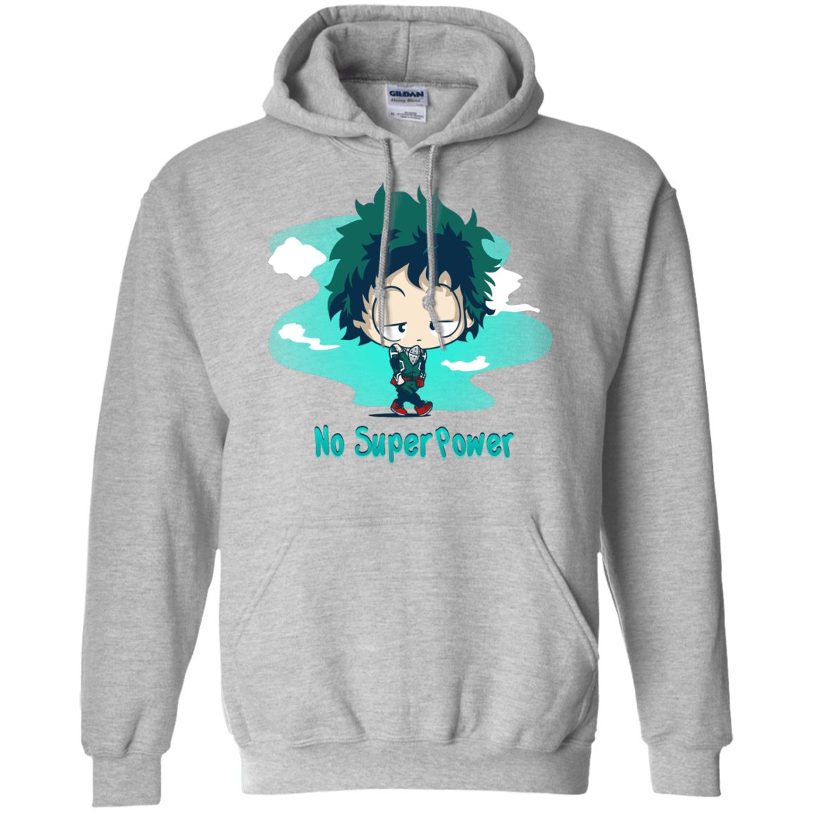 Sweatshirts Sport Grey / S No Super Power Pullover Hoodie