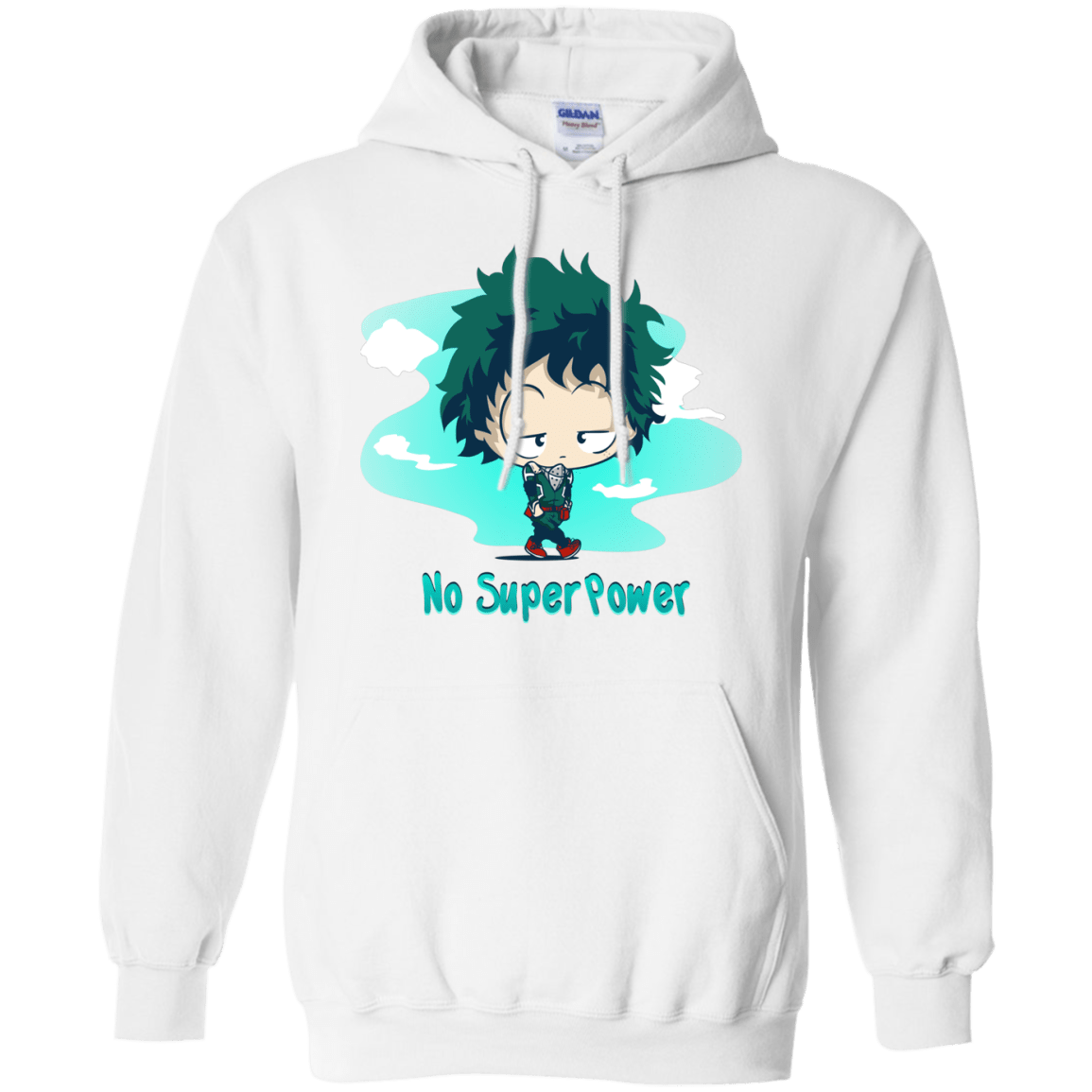 Sweatshirts White / S No Super Power Pullover Hoodie