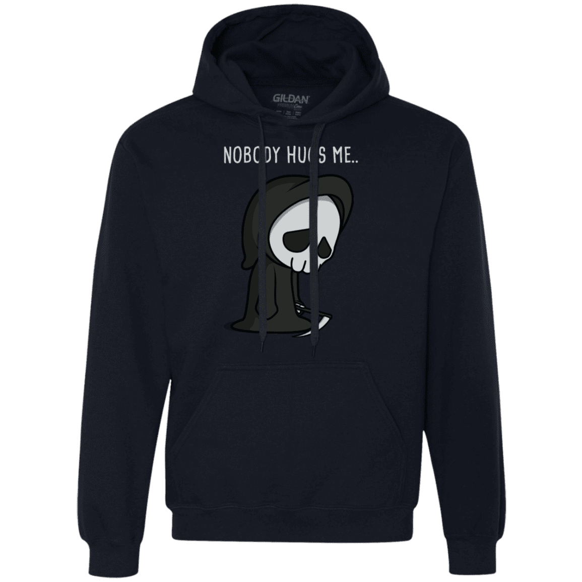 Sweatshirts Navy / S Nobody Hugs Me Premium Fleece Hoodie