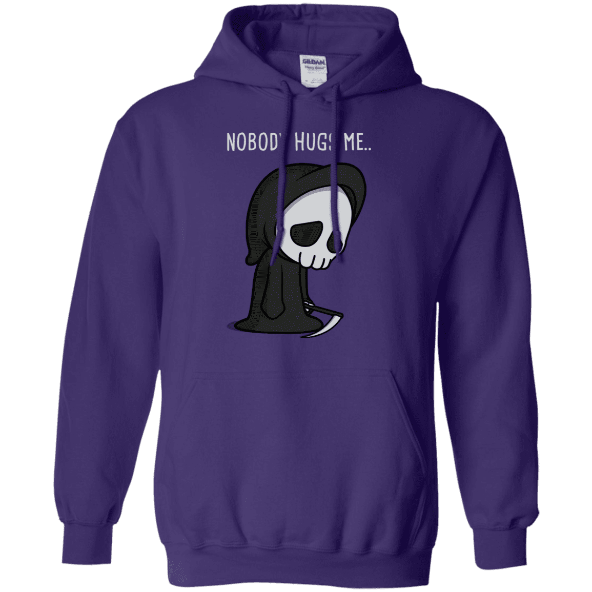 Sweatshirts Purple / S Nobody Hugs Me Pullover Hoodie
