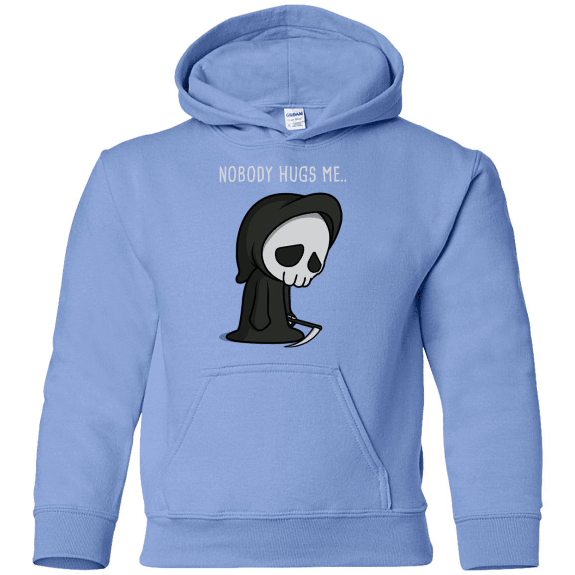Sweatshirts Carolina Blue / YS Nobody Hugs Me Youth Hoodie