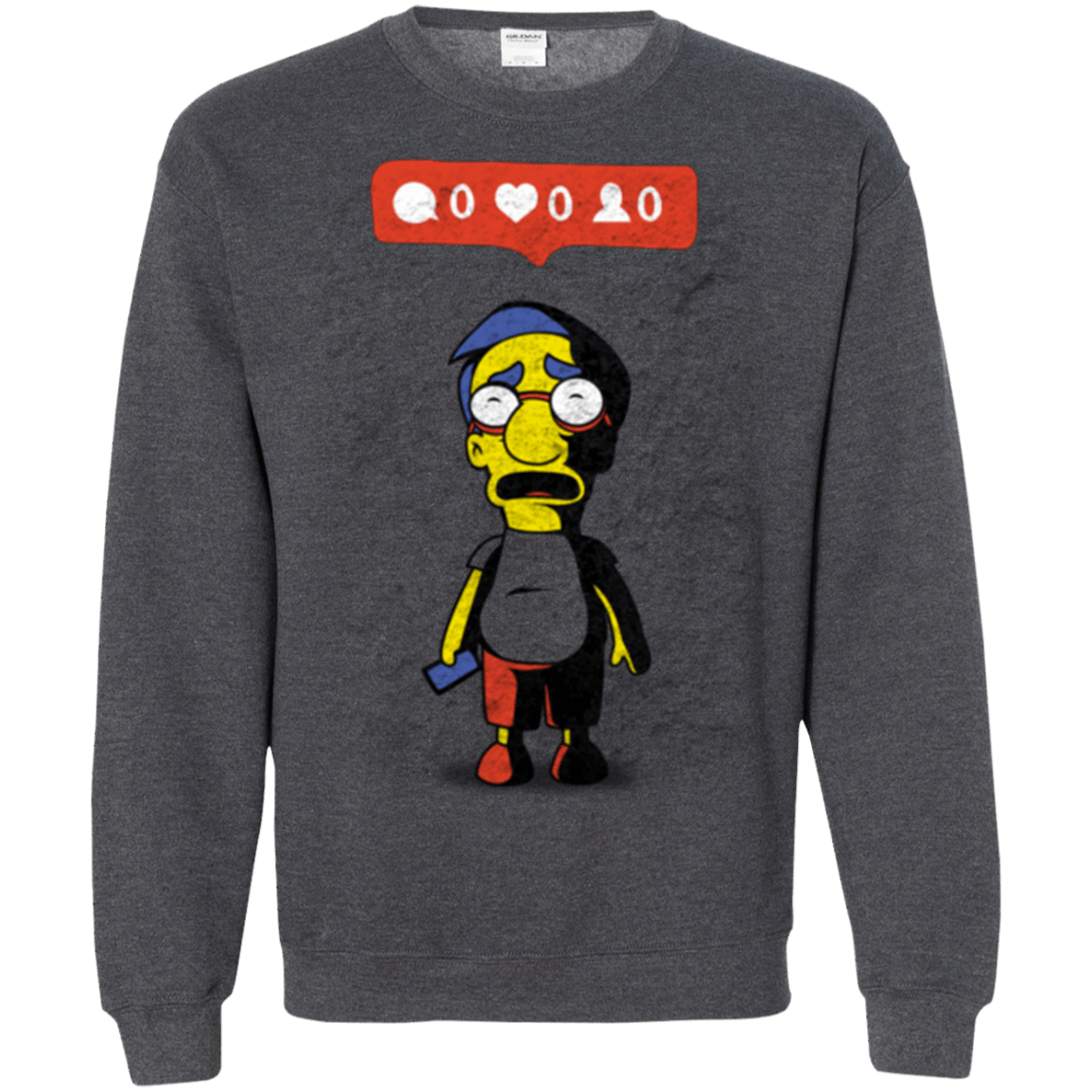 Sweatshirts Dark Heather / S Nobody Likes Him Crewneck Sweatshirt