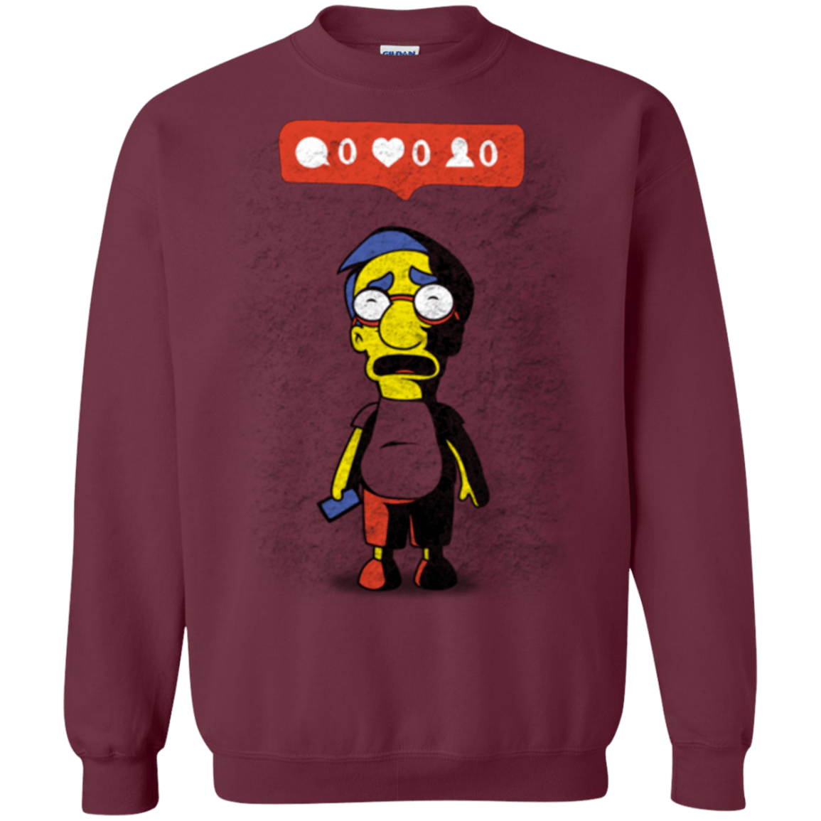 Sweatshirts Maroon / S Nobody Likes Him Crewneck Sweatshirt