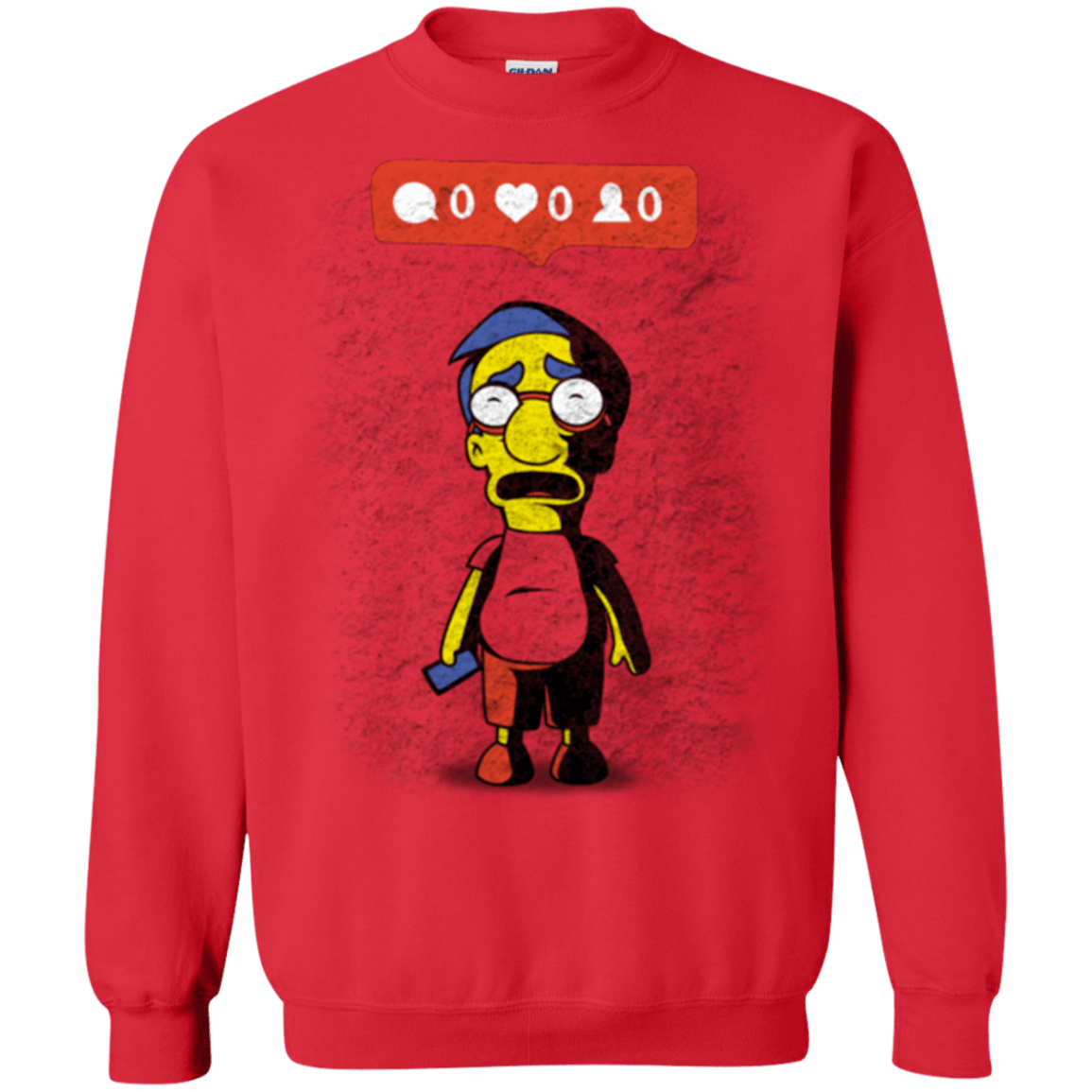 Sweatshirts Red / S Nobody Likes Him Crewneck Sweatshirt