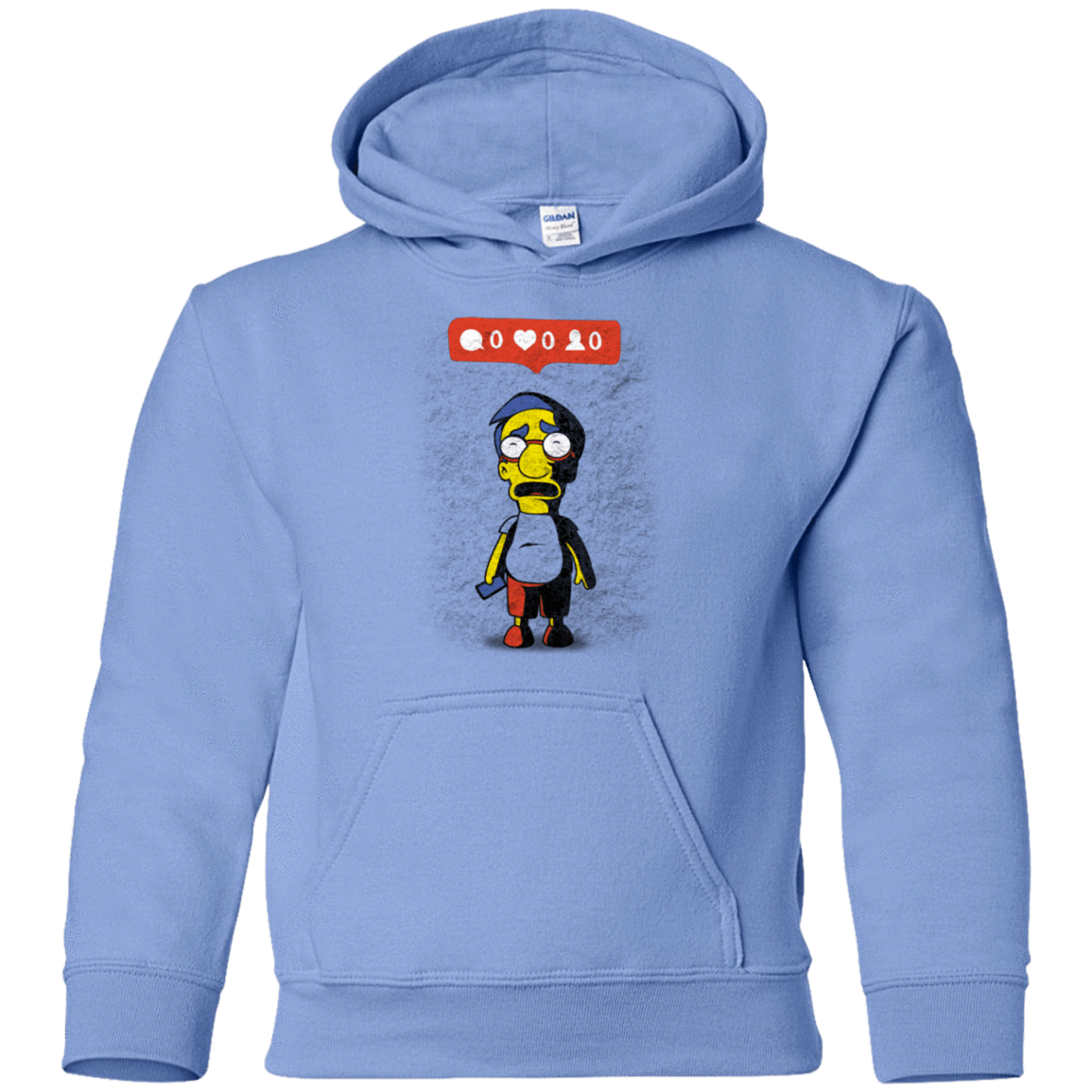 Sweatshirts Carolina Blue / YS Nobody Likes Him Youth Hoodie