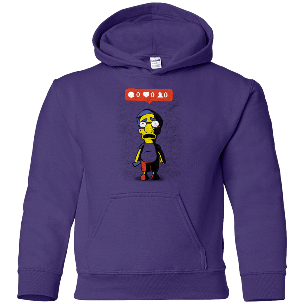 Sweatshirts Purple / YS Nobody Likes Him Youth Hoodie