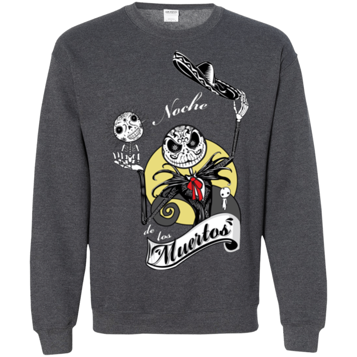 Sweatshirts Dark Heather / Small Noche de los Muertos Crewneck Sweatshirt