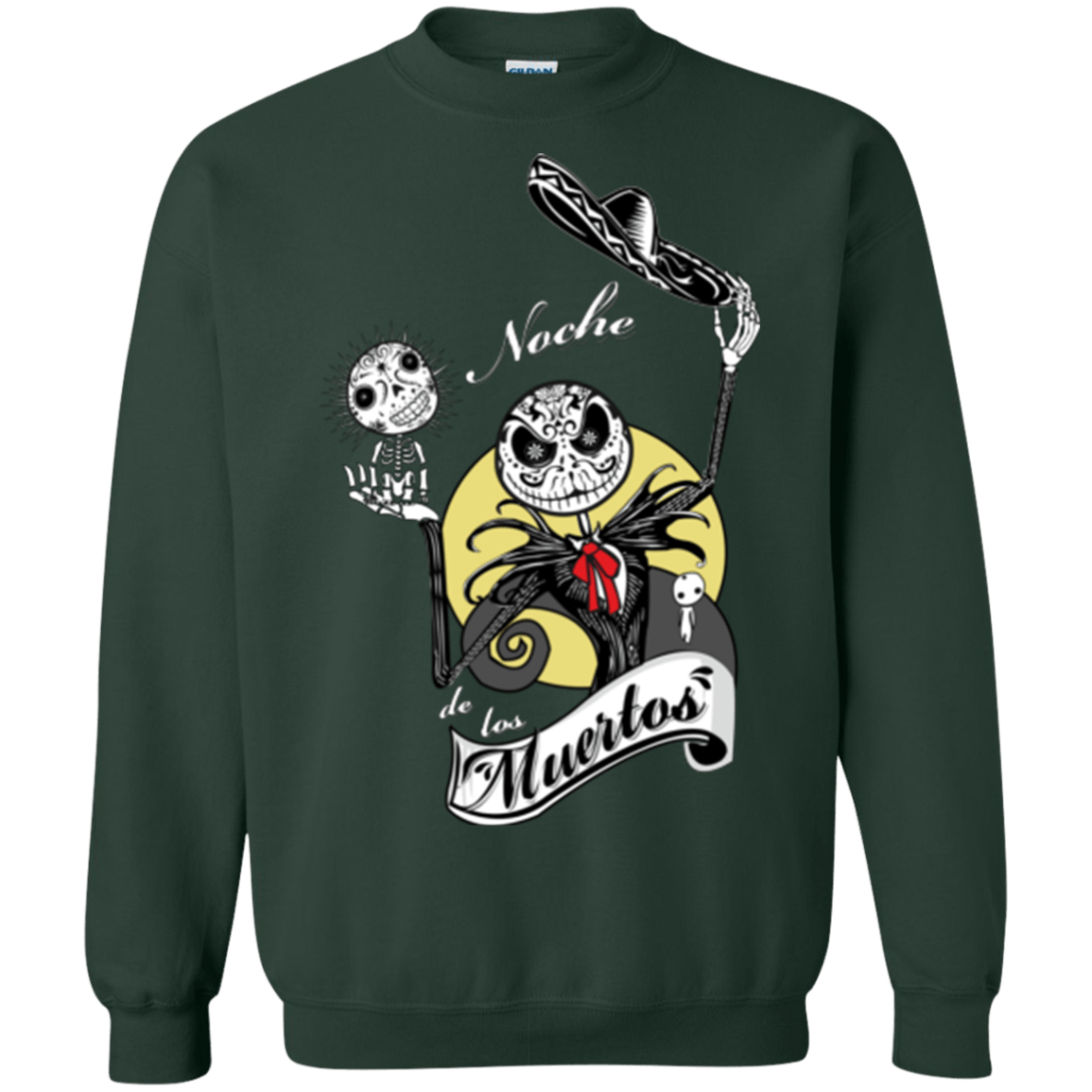 Sweatshirts Forest Green / Small Noche de los Muertos Crewneck Sweatshirt
