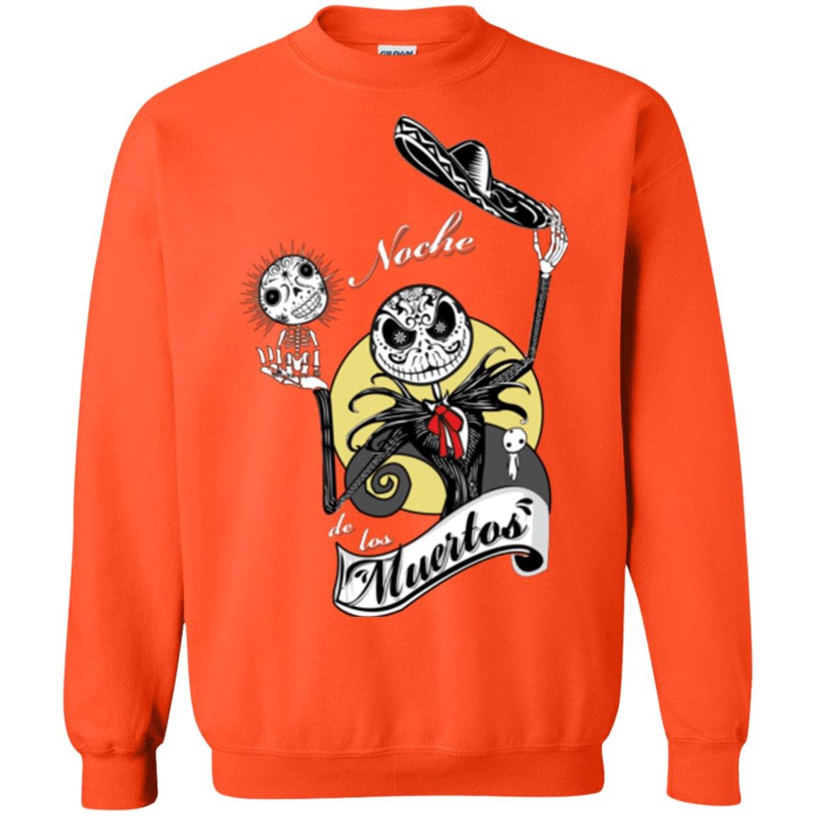 Sweatshirts Orange / Small Noche de los Muertos Crewneck Sweatshirt