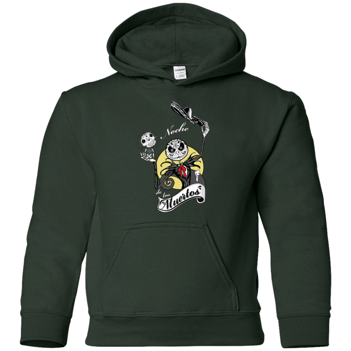 Sweatshirts Forest Green / YS Noche de los Muertos Youth Hoodie