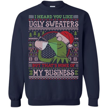 Sweatshirts Navy / Small None Business Crewneck Sweatshirt
