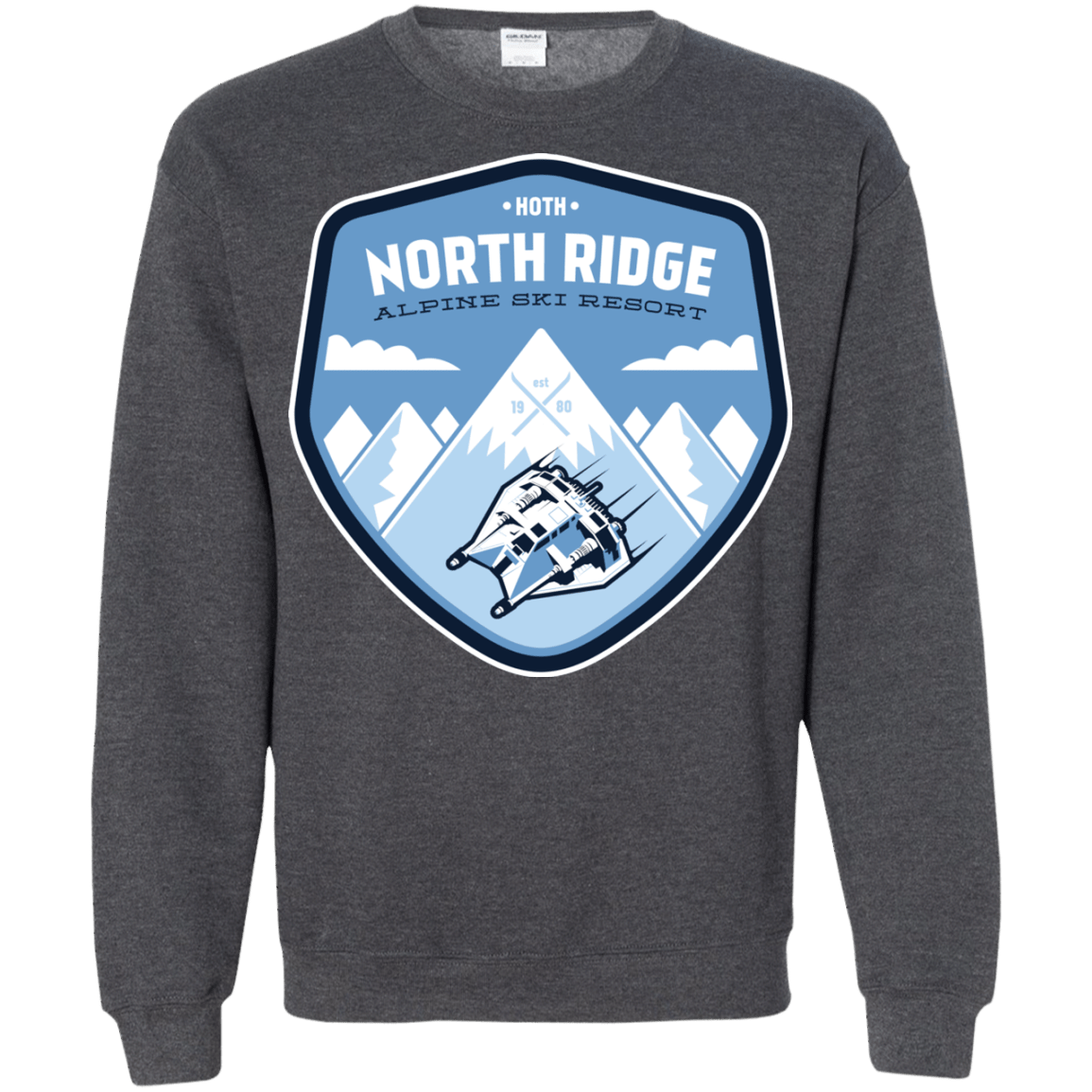 Sweatshirts Dark Heather / Small North Ridge Ski Resort Crewneck Sweatshirt