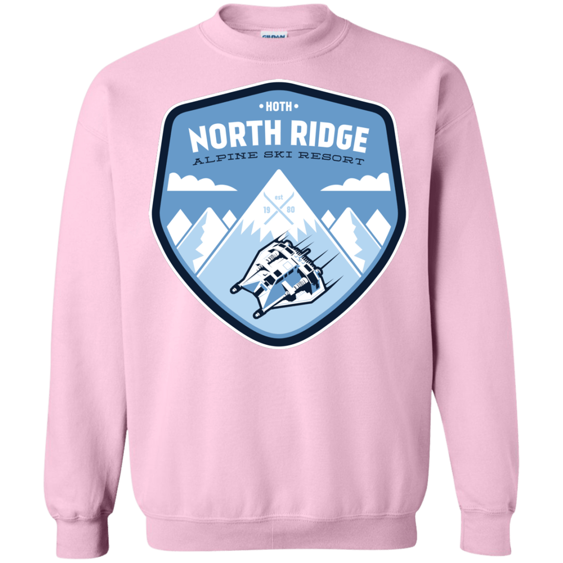 Sweatshirts Light Pink / Small North Ridge Ski Resort Crewneck Sweatshirt