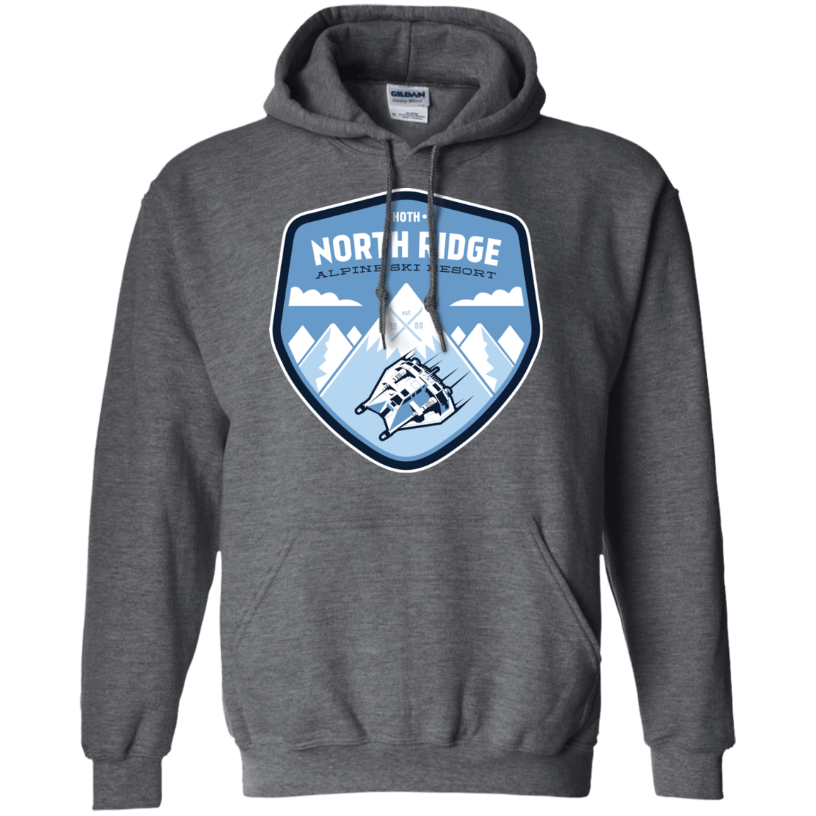 Sweatshirts Dark Heather / Small North Ridge Ski Resort Pullover Hoodie