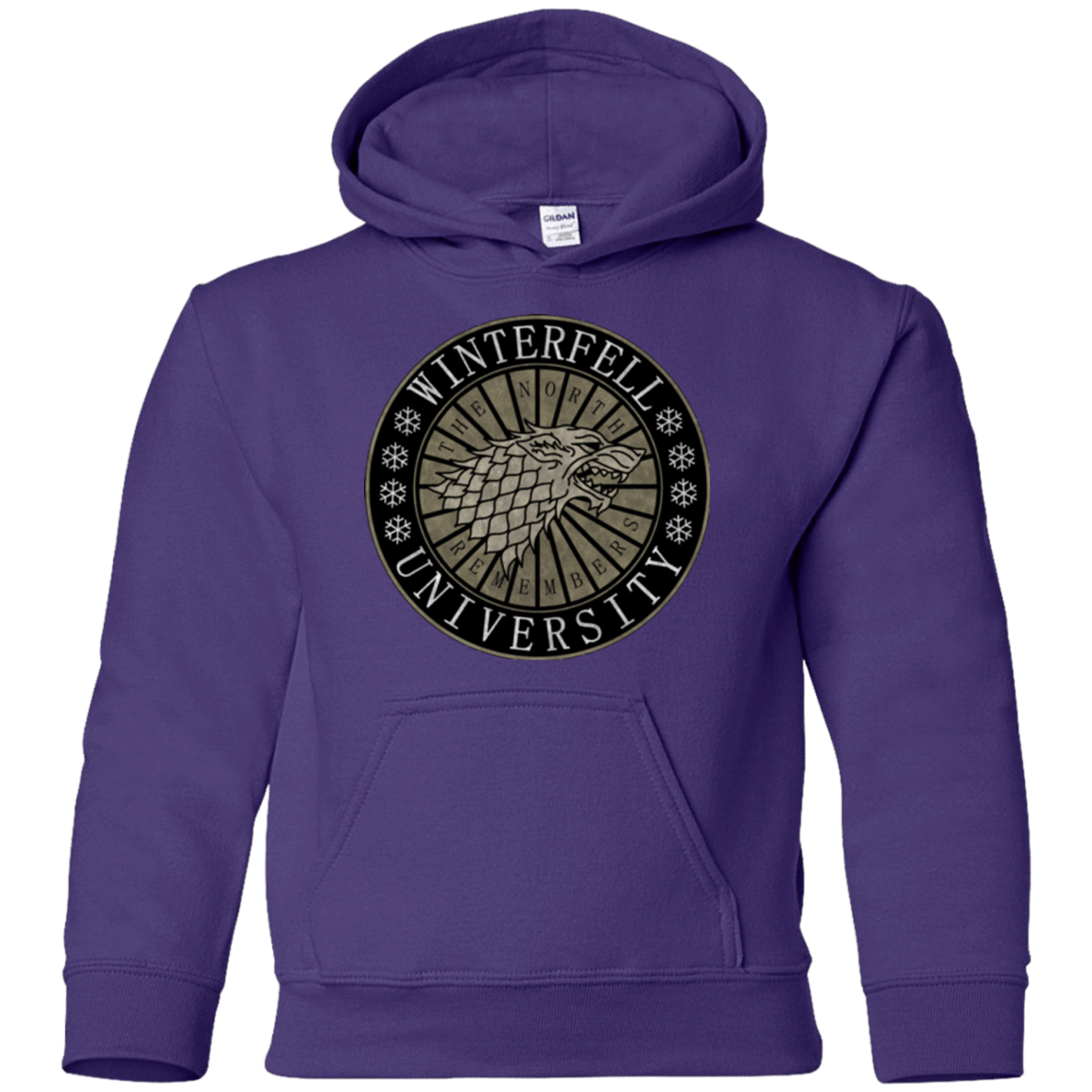 Sweatshirts Purple / YS North university Youth Hoodie