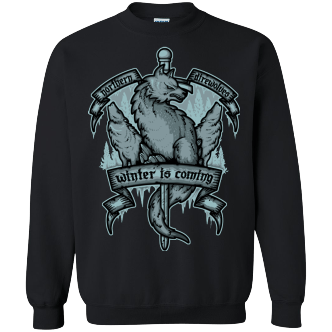 Sweatshirts Black / Small Northern Direwolves Crewneck Sweatshirt