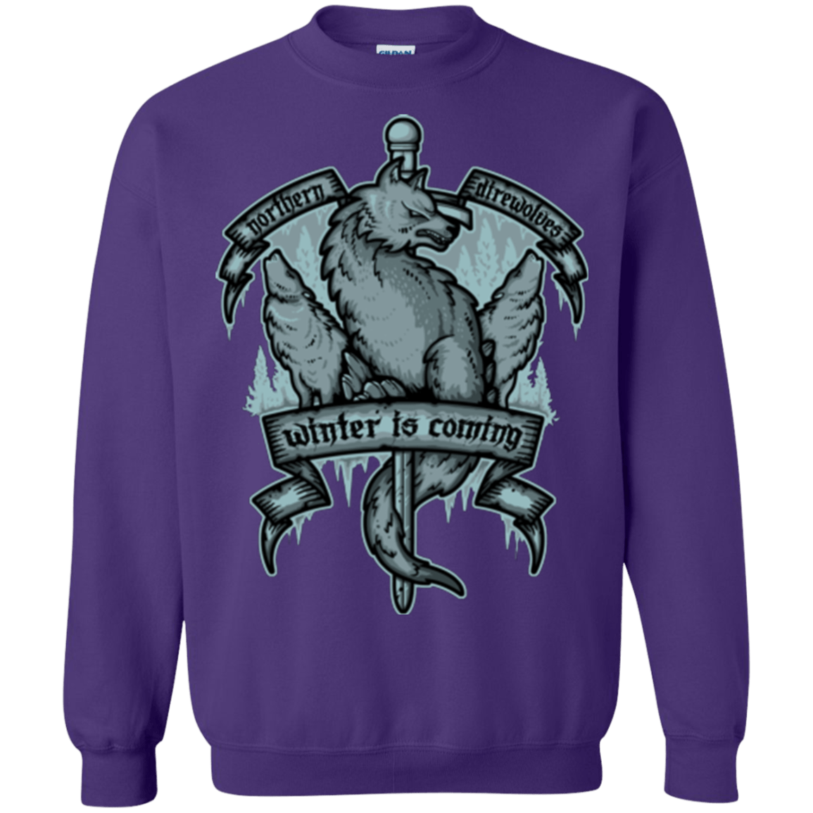 Sweatshirts Purple / Small Northern Direwolves Crewneck Sweatshirt