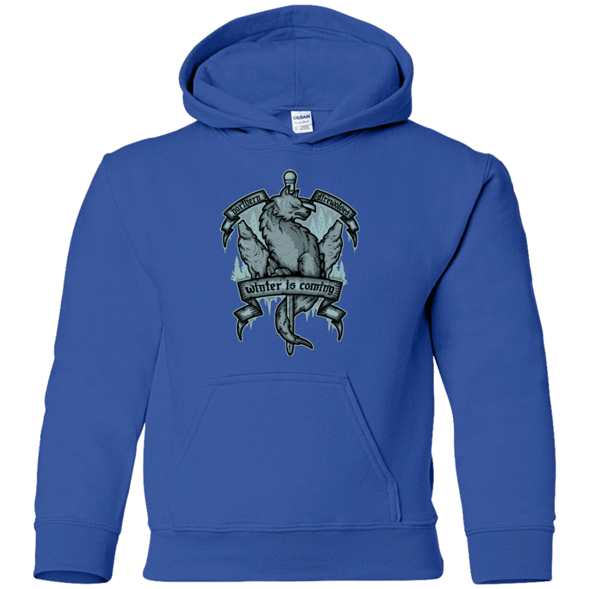 Sweatshirts Royal / YS Northern Direwolves Youth Hoodie