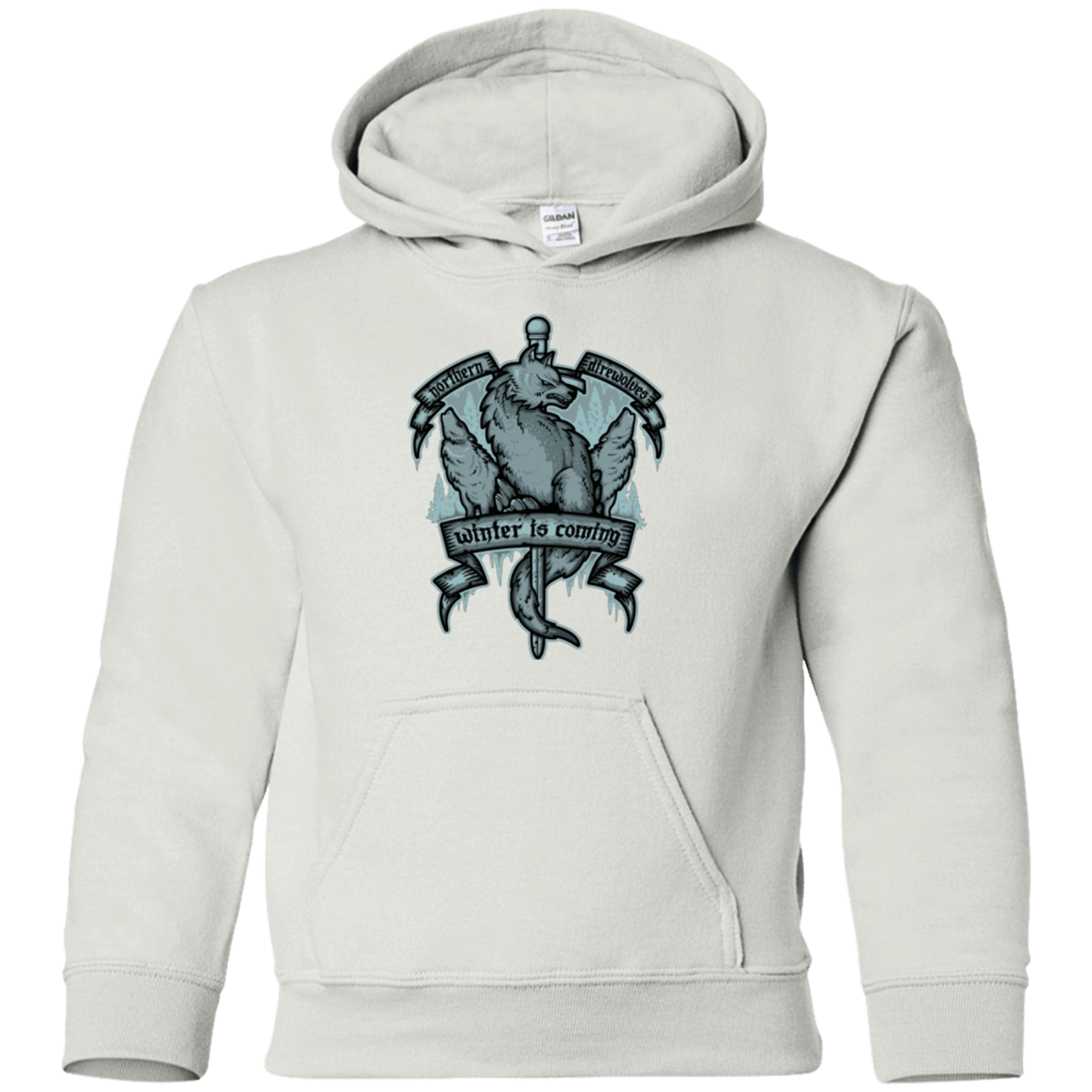 Sweatshirts White / YS Northern Direwolves Youth Hoodie