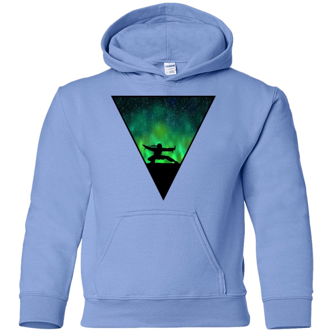 Sweatshirts Carolina Blue / YS Northern Lights Pose Youth Hoodie