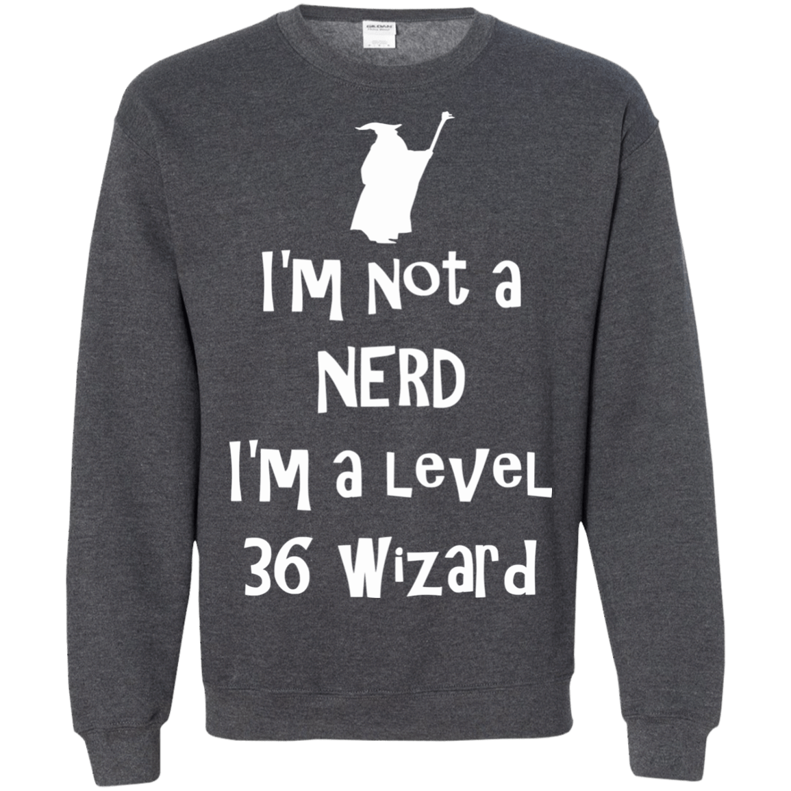 Sweatshirts Dark Heather / S Not a Nerd Crewneck Sweatshirt