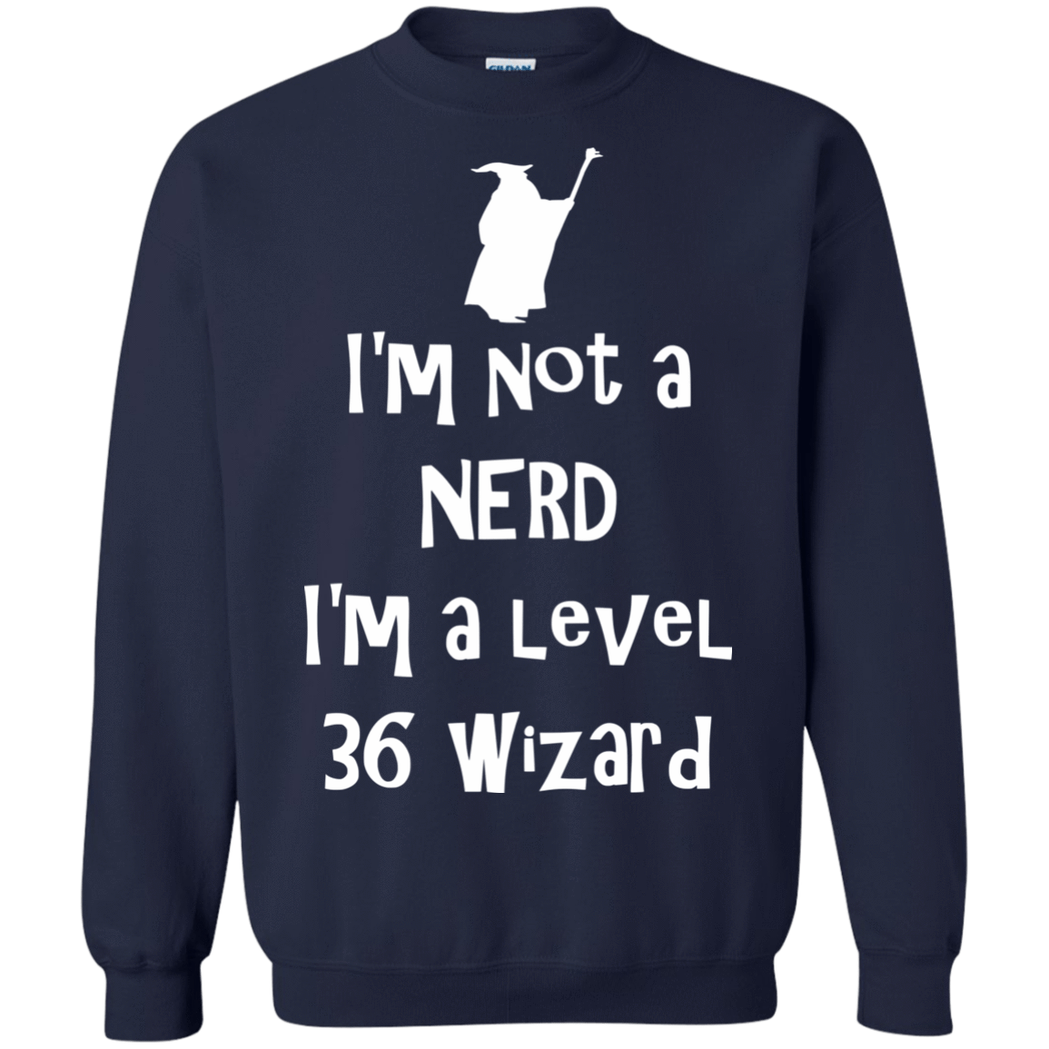 Sweatshirts Navy / S Not a Nerd Crewneck Sweatshirt