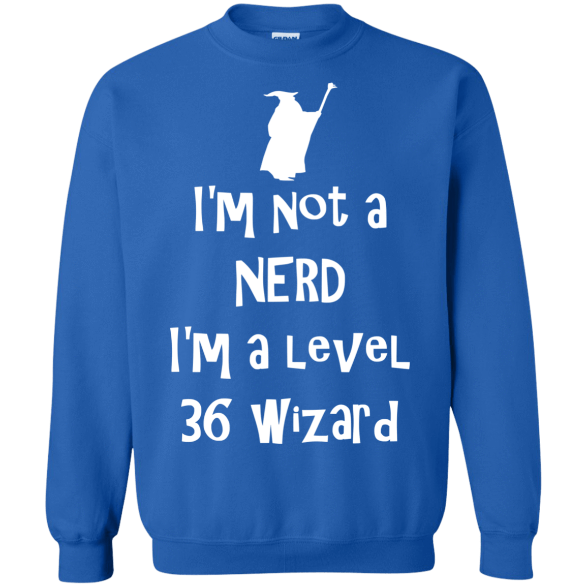 Sweatshirts Royal / S Not a Nerd Crewneck Sweatshirt